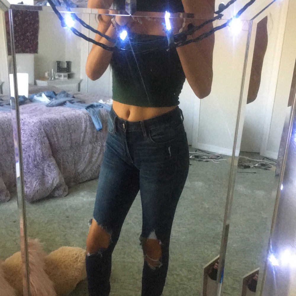 medium wash jeans